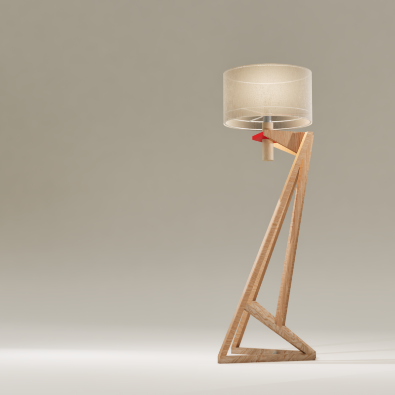 Low Floor Lamp - Triangle - Imagen 4